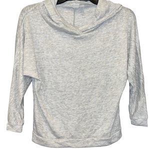 New Nordstroms B.P. Light Weight Heather Gray 3/4 Sleeve Shirt with Hood XS